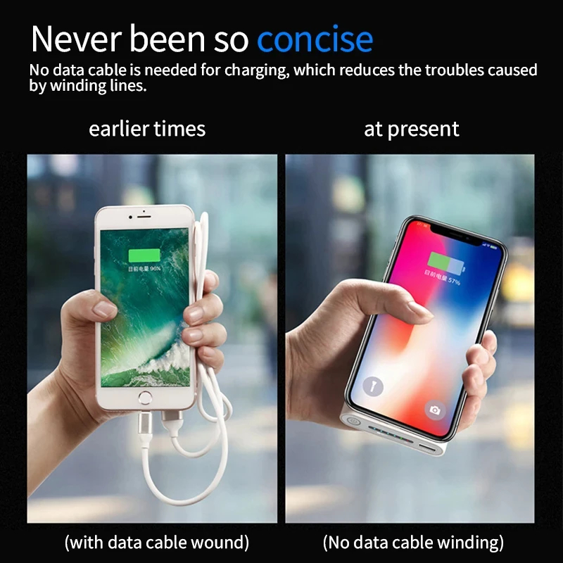 200000mAh Power Bank Two-Way Wireless Fast Charging Powerbank Portable Charger Type-C External Battery For iPhone xiaomi Samsung. 