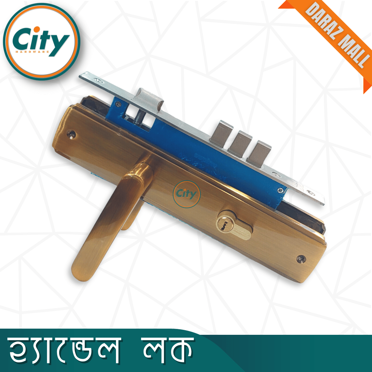 Unique Color High Security Standard Size Handle Lock For Main Door Lock. 