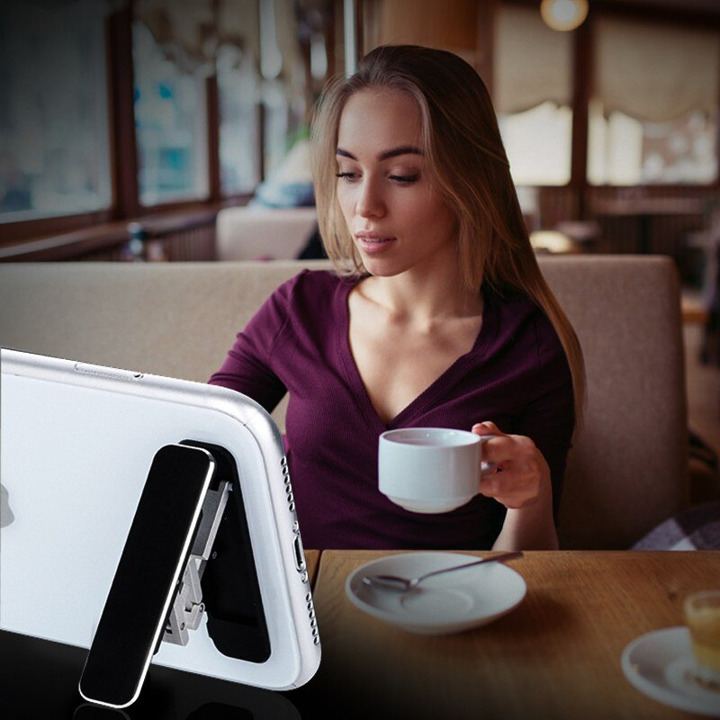 Portable Ultra Thin Desktop Stand And Mini Invisible Desk Phone Holder  - Mobile Stand - Mobile Stand. 