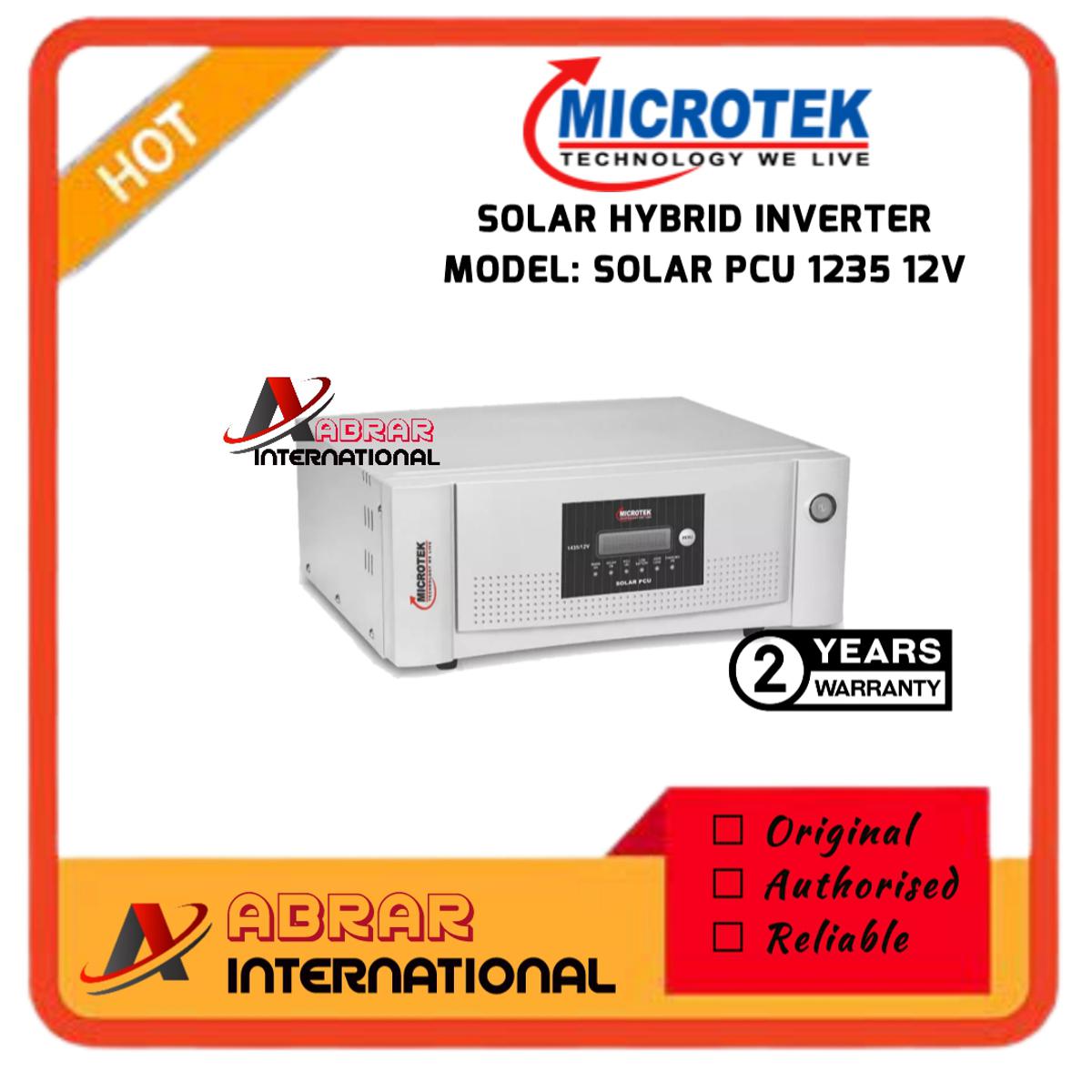SOLAR IPS MICROTEK 2035 FOR 12V 2 BATTERY. 