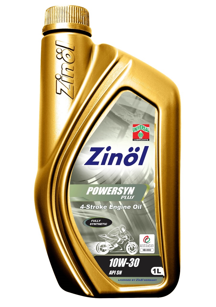 Zinol Power Plus 10W30 Fully Synthetic 1L for Motorbike Made in U.A.E