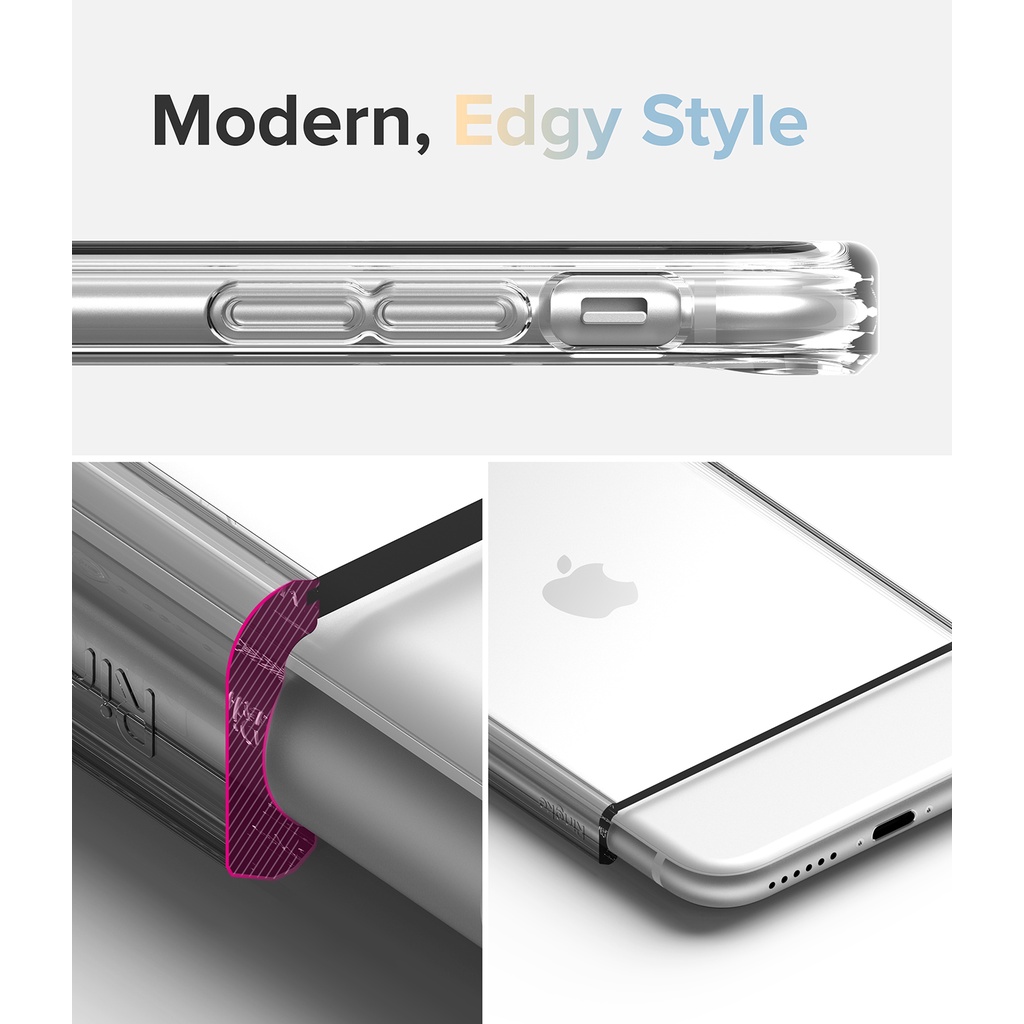 Ringke Fusion EDGE DESIGN Case for Apple iPhone SE 2022 5G / SE 2020 / 8 / 7. 