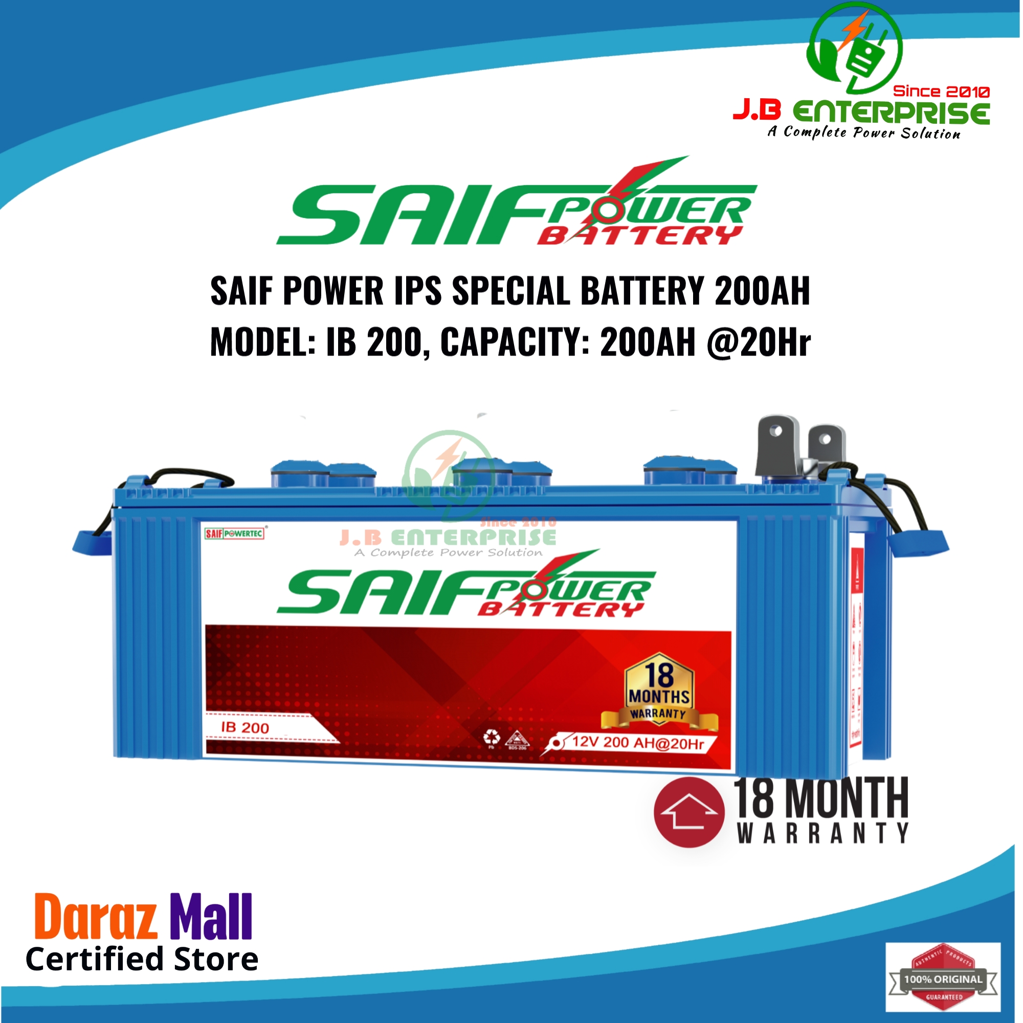 LUMINOUS ZELIO 1100 IPS UPS WITH SAIF POWER BATTERY IB 200 AND BATTERY COVER FULL SET - Image 5