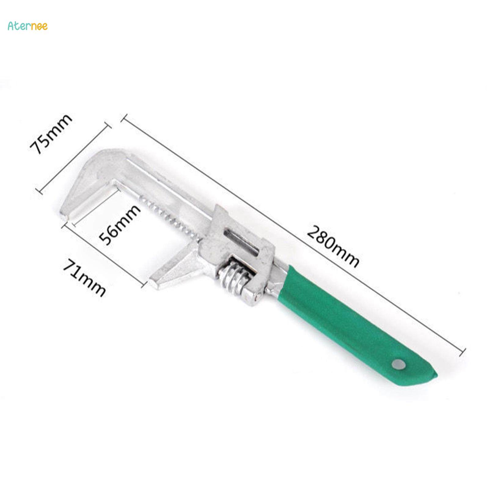 F Type Wrench Adjustable Pipe Wrench Wide Opening Spanner for DIY Project 75mmx280mm. 