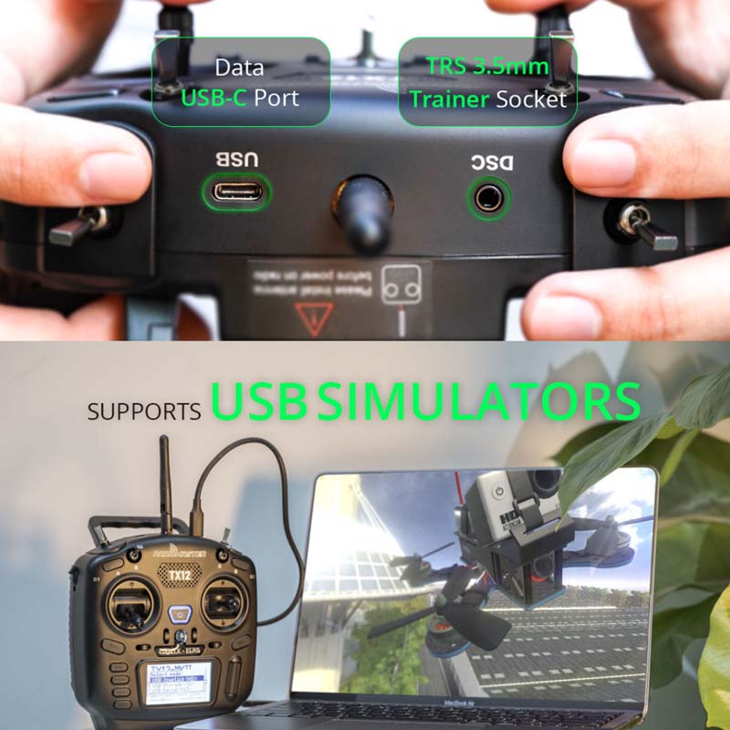 RadioMaster TX12 MKII Mark 2 MK2 Radio CC2500/ELRS EdgeTX OpenTX 16CH Multi-Module Compatible Radio Control Transmitter Original. 