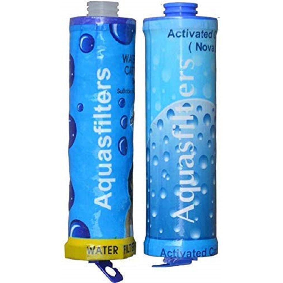 Aquaguard INOVA/Infinity 10 Inch Carbon Block and Threaded PP Filter Pre filter Cartridge DIY Candle - 2 Pcs