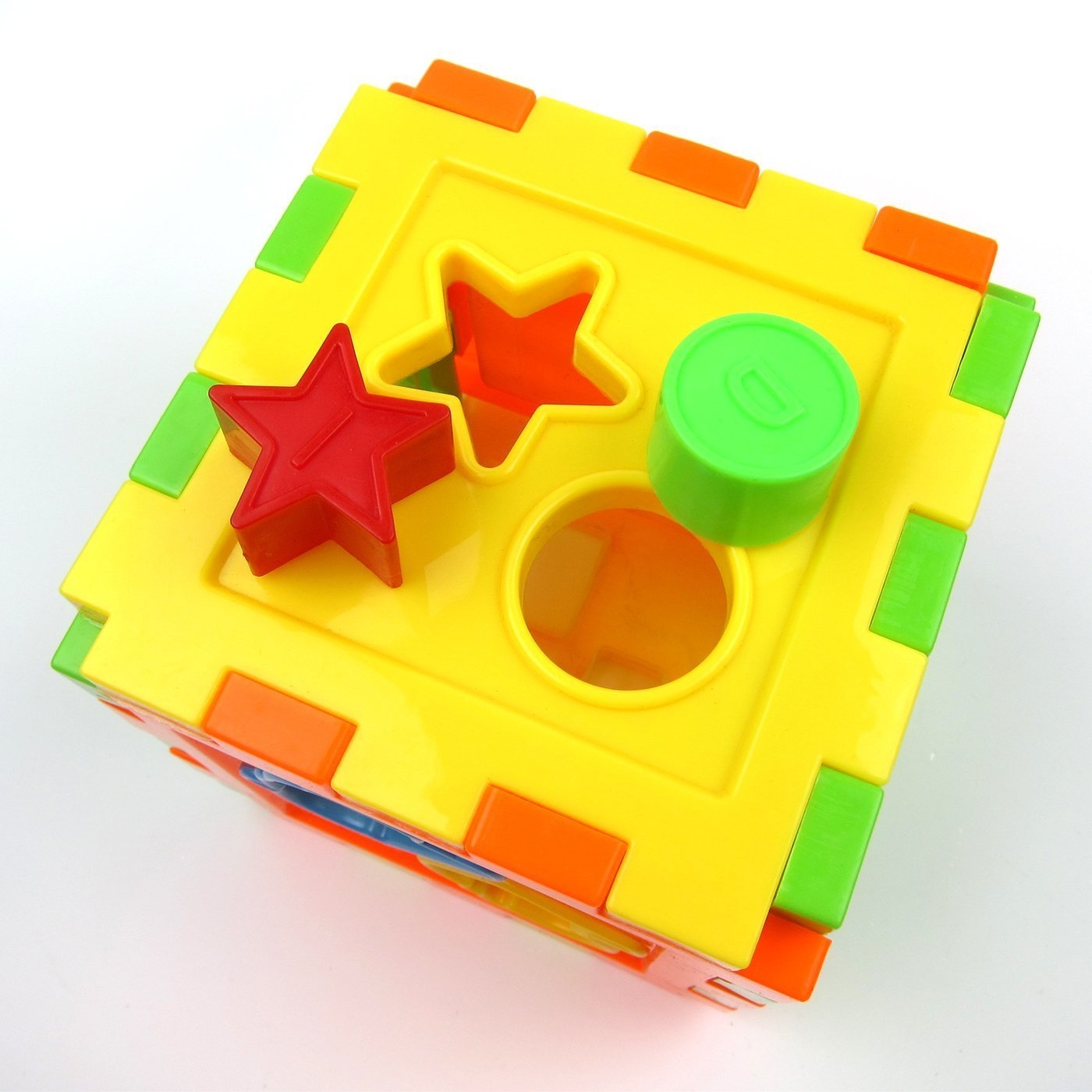Kids Child Plastic Cube Shape Puzzle Building Blocks Matching Game Baby Developmental toy. 