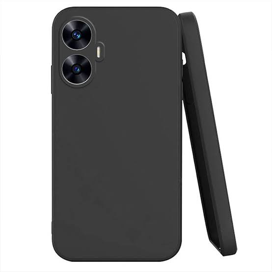 Custodia Per Realme C55/Narzo N55 – Silicone TPU Verde Con Bordo Placcato, Antiurto