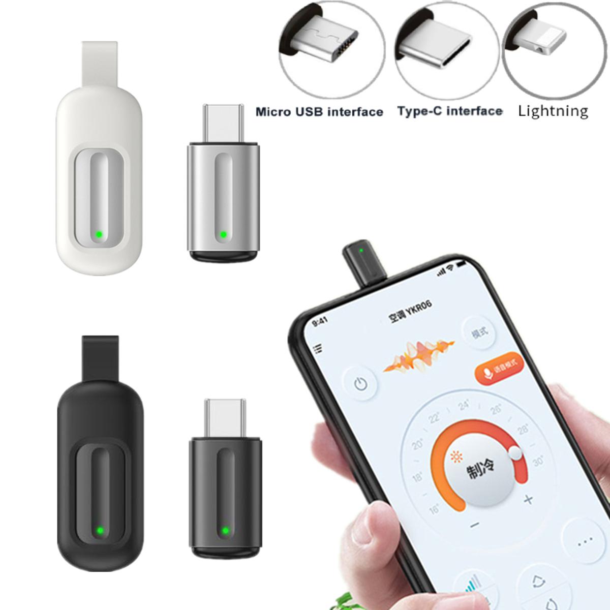 Type-C Micro USB Lightning Wireless Infrared Transmitter Remote Control IR Port For Smartphone TV Air Conditioner Mobile Phone Accessories