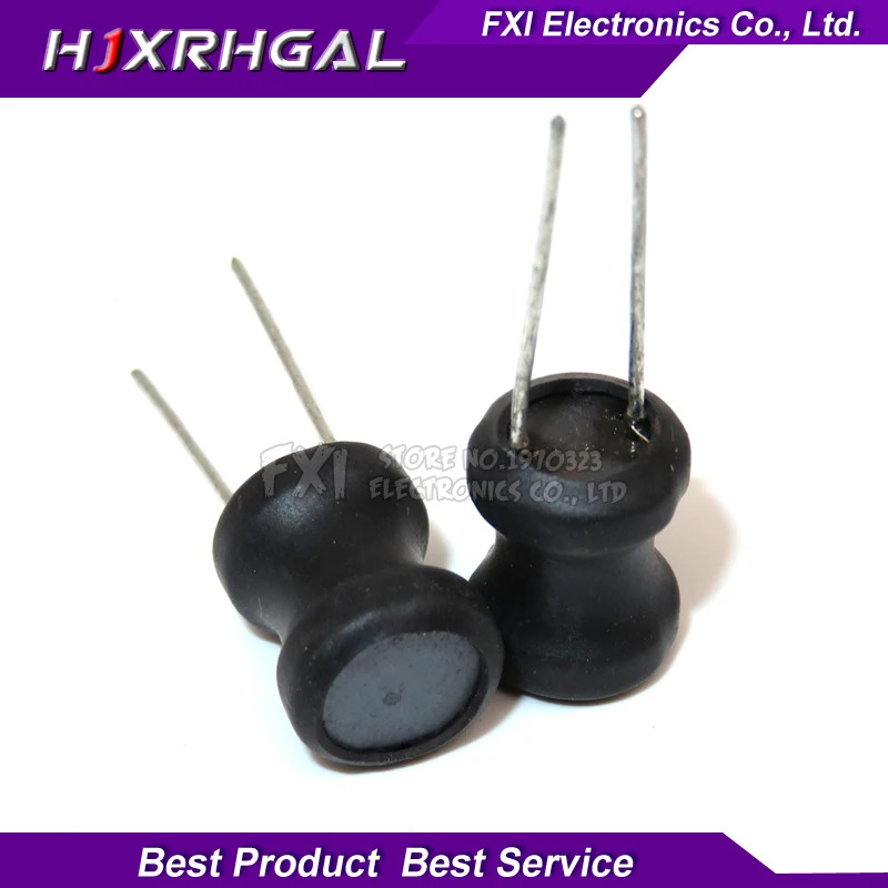 10pcs Unshielded Wirewound DIP power Inductor 0912 (9*12mm) 100uH 220uH 330uH 470uH 1mH 2.2mH  3.3mH  4.7mH I-shaped inductance. 