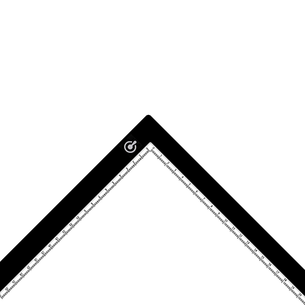 HXSJ Huion L4S Protable Ultra-thin LED Light Pad Acrylic Panel LED Drawing Light Pad Powered by USB with Adjustable Brightness. 