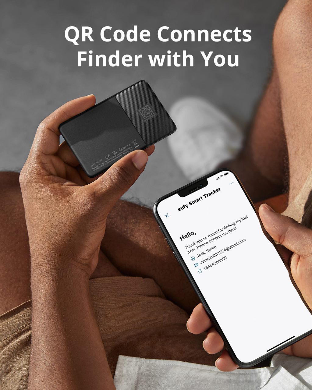 eufy Security SmartTrack Card Works with Apple Find My Wallet Tracker Phone Finder Water Resistant 3-Year Battery Life. 