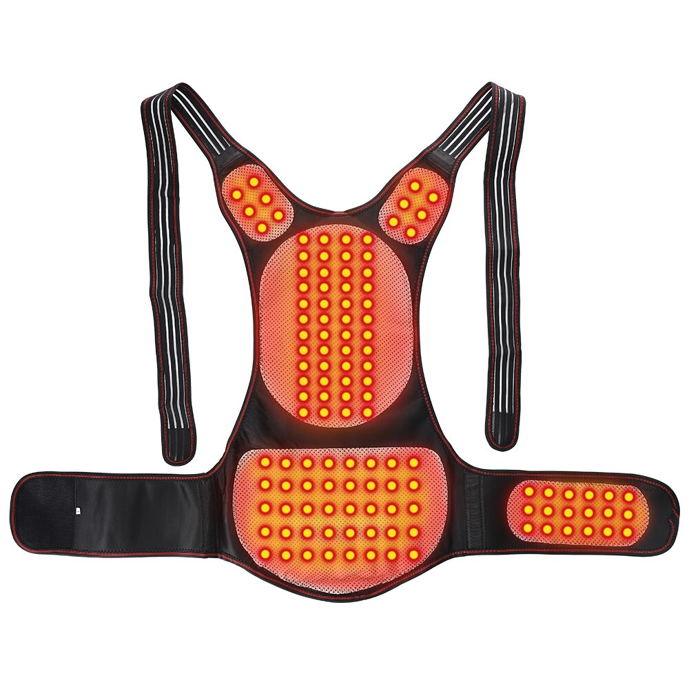 Tourmaline Self-heating Magnetic Therapy Waist Back Shoulder Posture Corrector Spine Lumbar Brace Back Support Belt Pain Relief