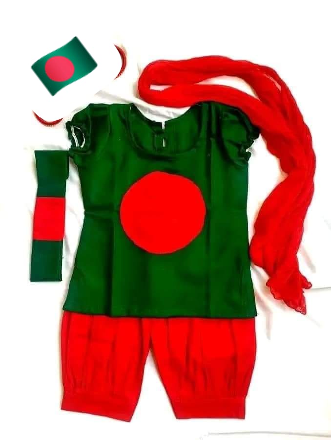 Baby Dress for Victory Day/ Baby Dress for 16th December 01 Piece