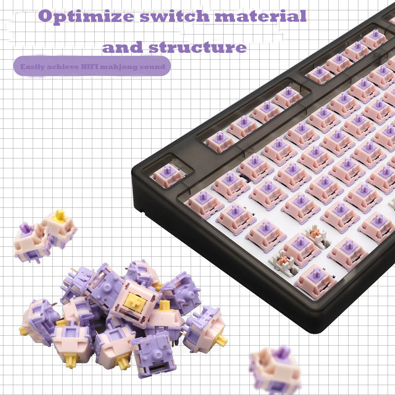 MMD Princess V2 V3 Switches Keyboard Switch Banana Splits Linear Tactile Mechanical Keyboard Custom GMK67 Holy Panda Switches. 