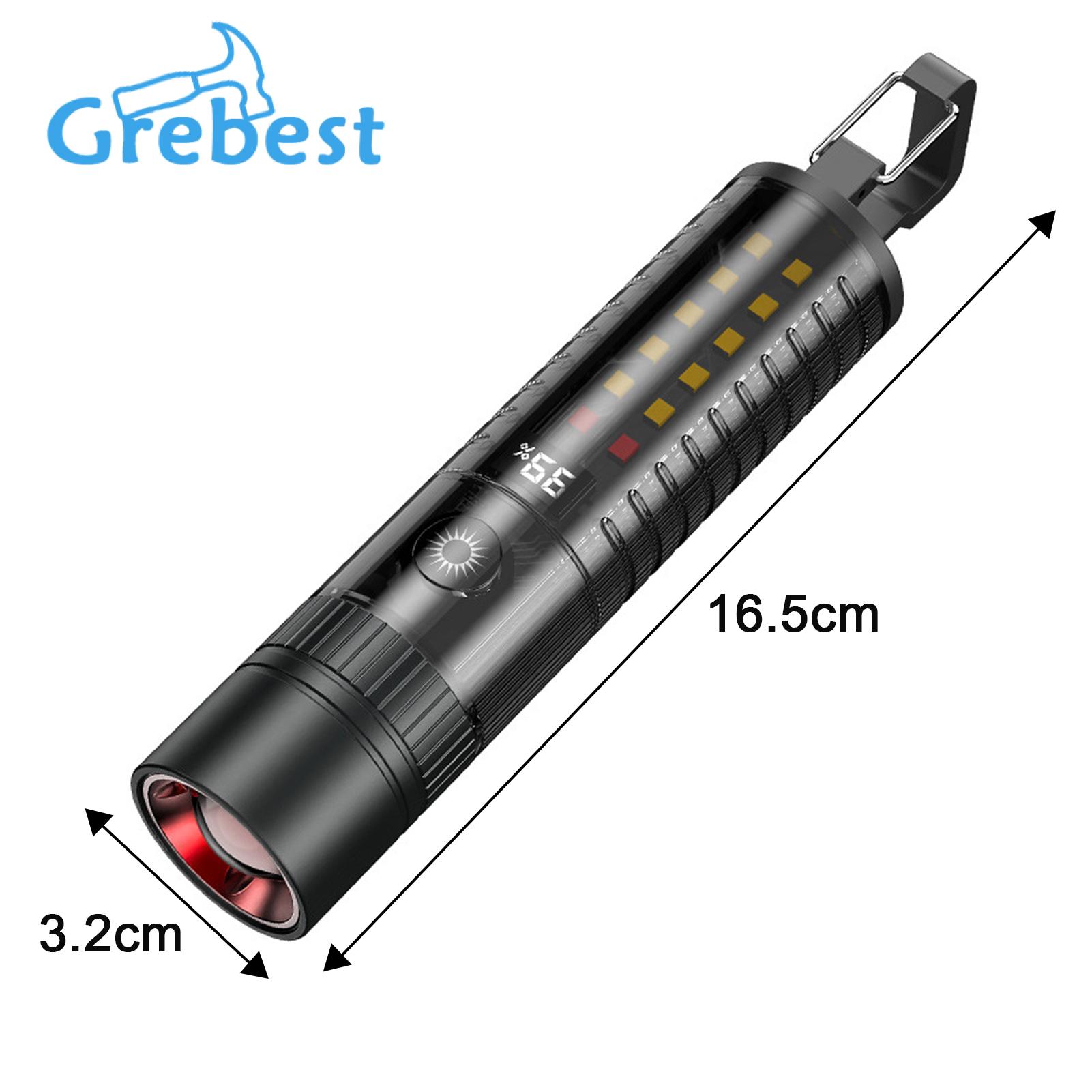 Super Bright Flashlight Ultra Bright Led Flashlight with Lcd Display Waterproof Tactical Torch for Outdoor Activities High Lumens Mini Zoomable Light Pocket Flashlight. 
