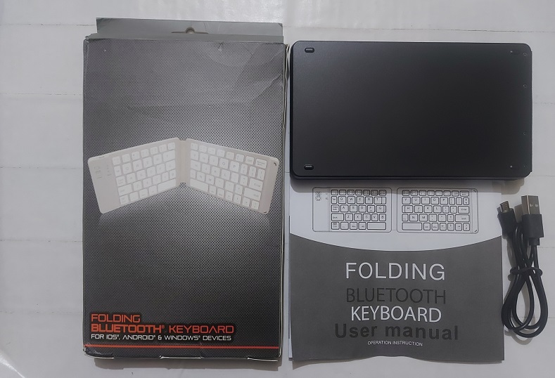 B68 Folding Bluetooth keyboard Rechargeable For Mobile And PC. 