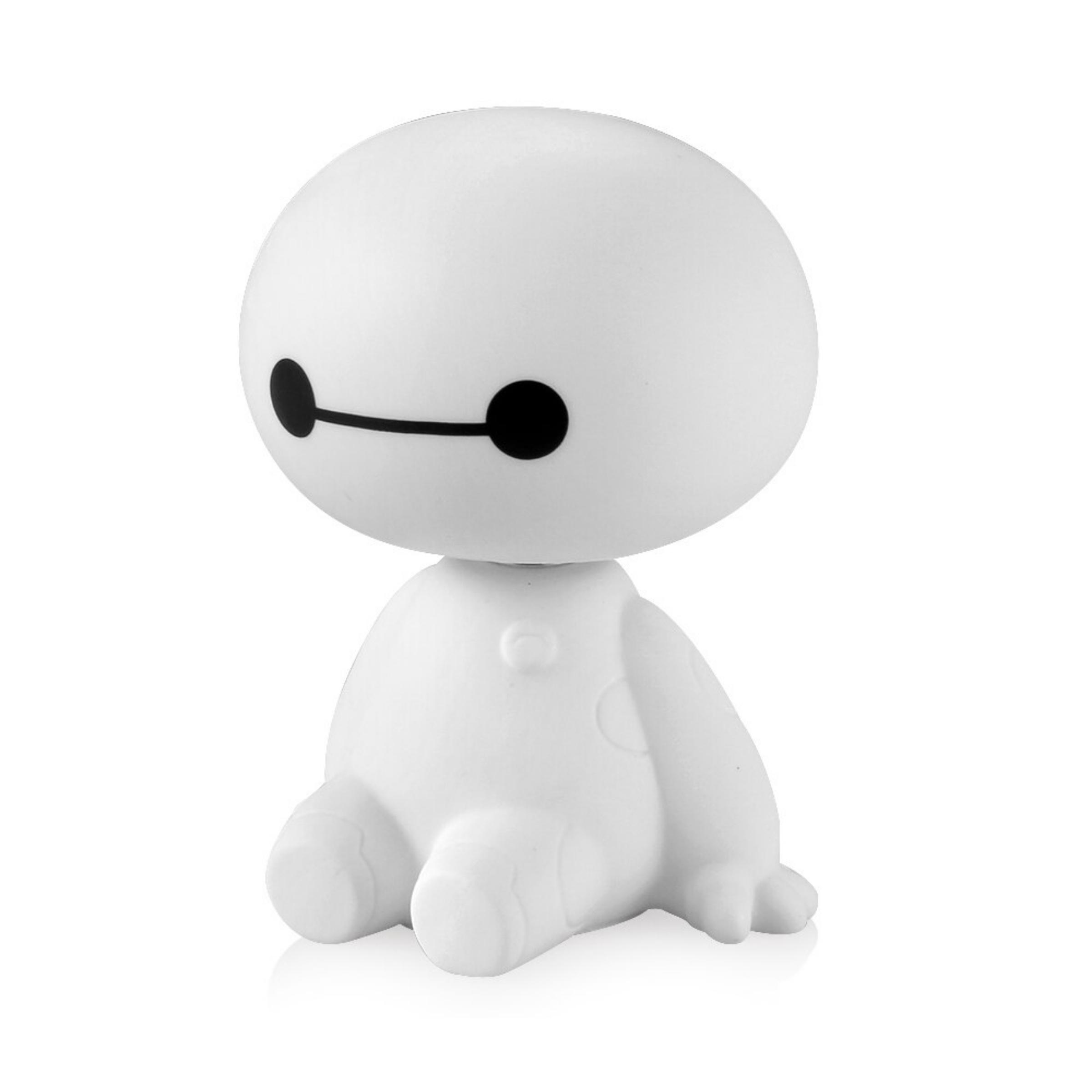 Baymax Robot Shaking Head Car Ornament: Cute and Playful Dashboard Decor - Nodding Ornaments to Inject Fun and Character into Your Commute. 