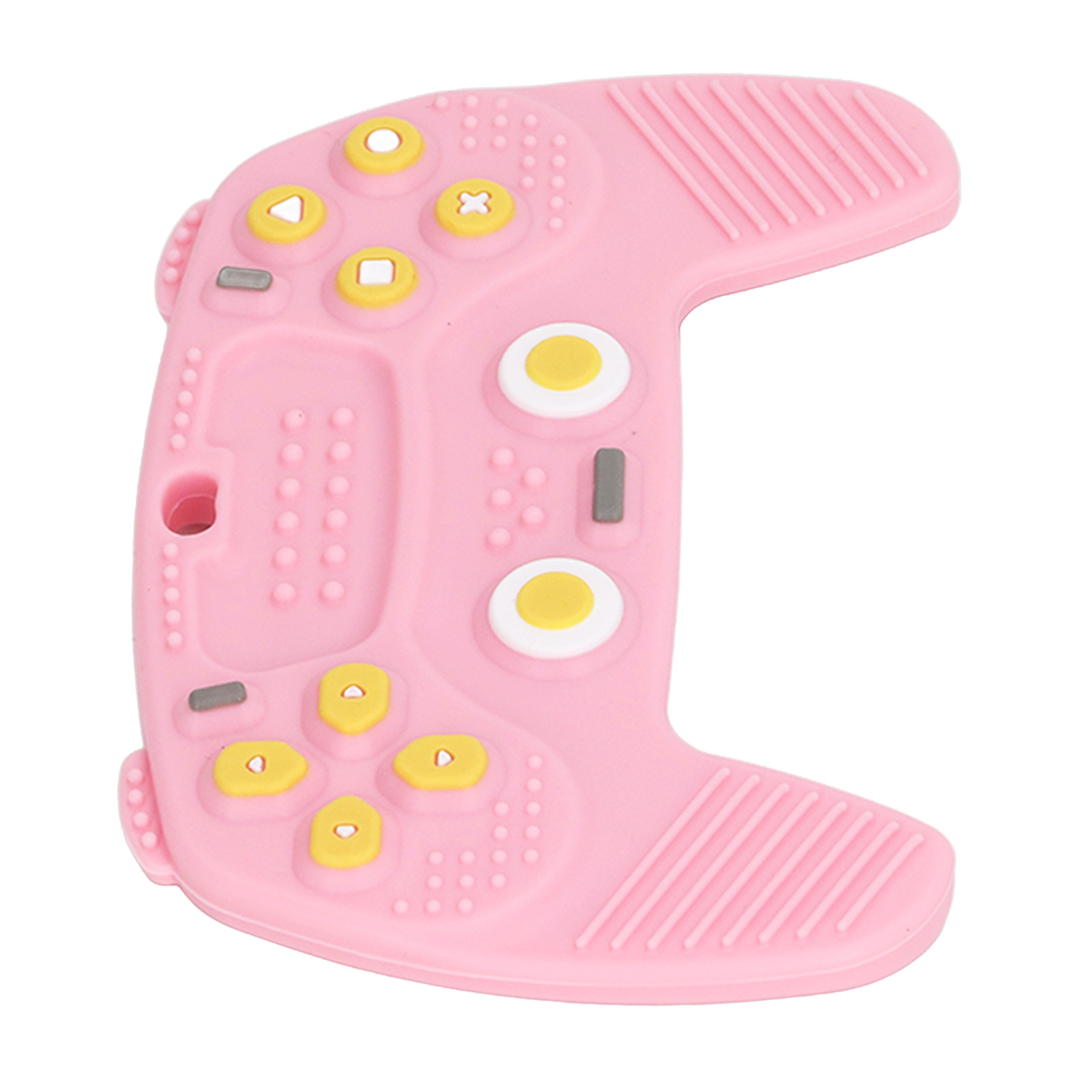 Baby Teether, Game Controller Shaped Concave Back Various Buttons Silicone Baby Teether for Daily Use. 