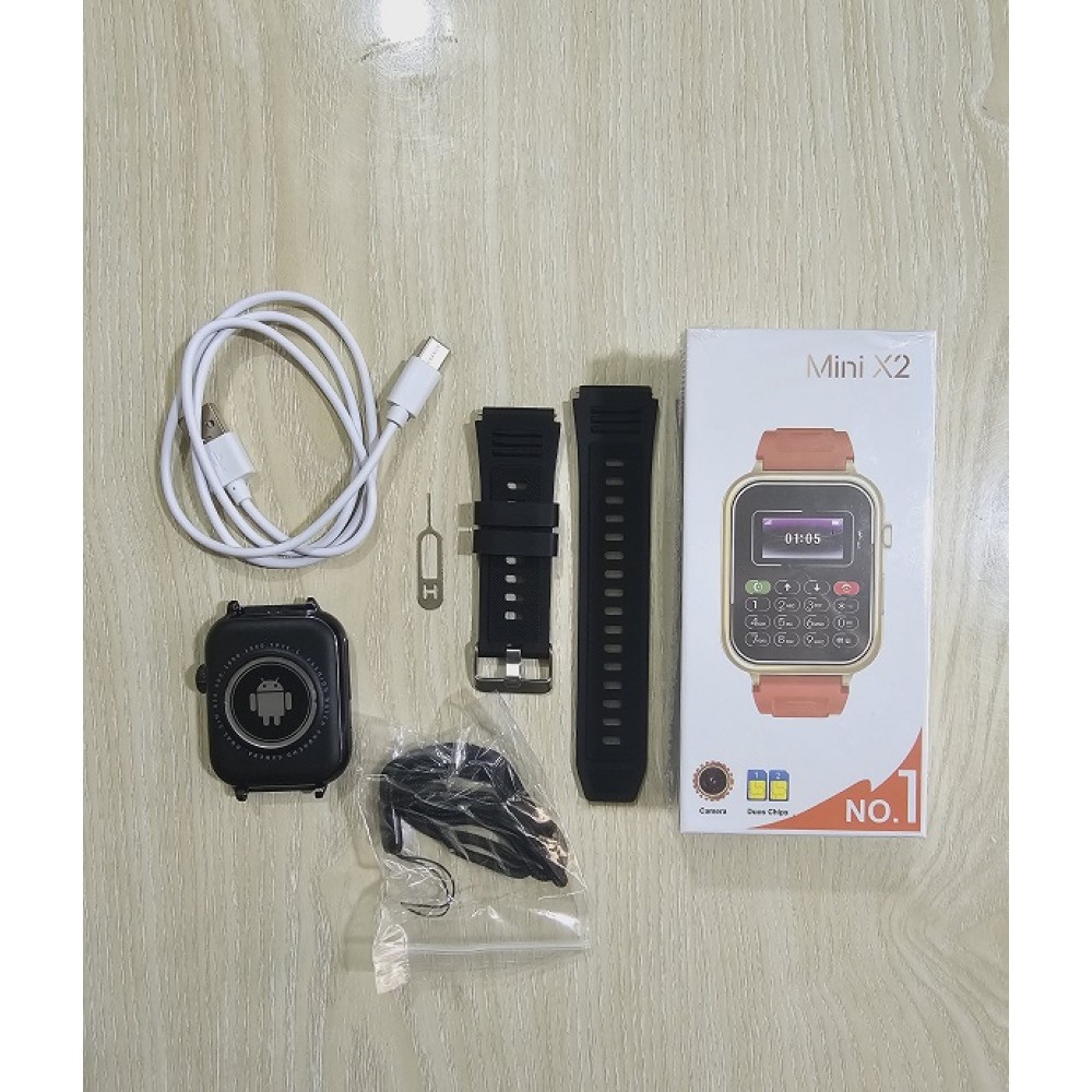 Mini X2 Ultra Smart Watch Dual Sim Camera. 