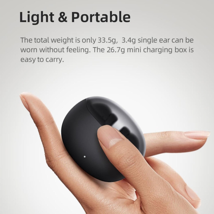 Mibro Earbuds 2 HiFi Stereo IPX5 Waterproof TWS Bluetooth 5.3 Earphone with Mic(Black) - B8