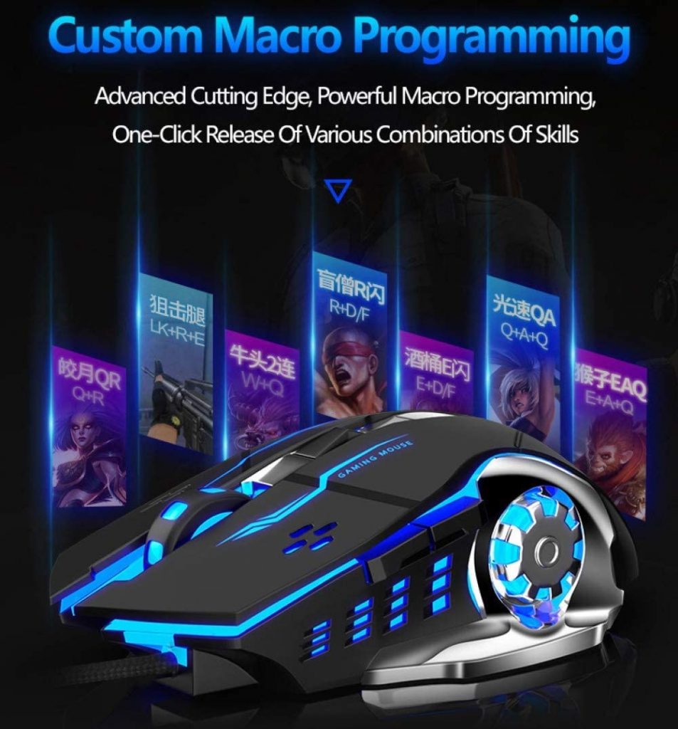 T9/G11/N3/C25 Dpi Adjustable Led Gaming Mouse - Customize Your Gaming Experience. 