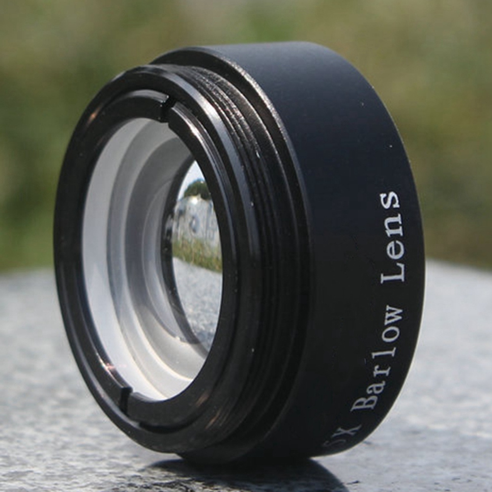2X Barlow Lens 5X for Any M28X0.6 Thread 1.25Inch Telescope Eyepiece Astronomy Diagonal Extender Tube or Camera Adapter