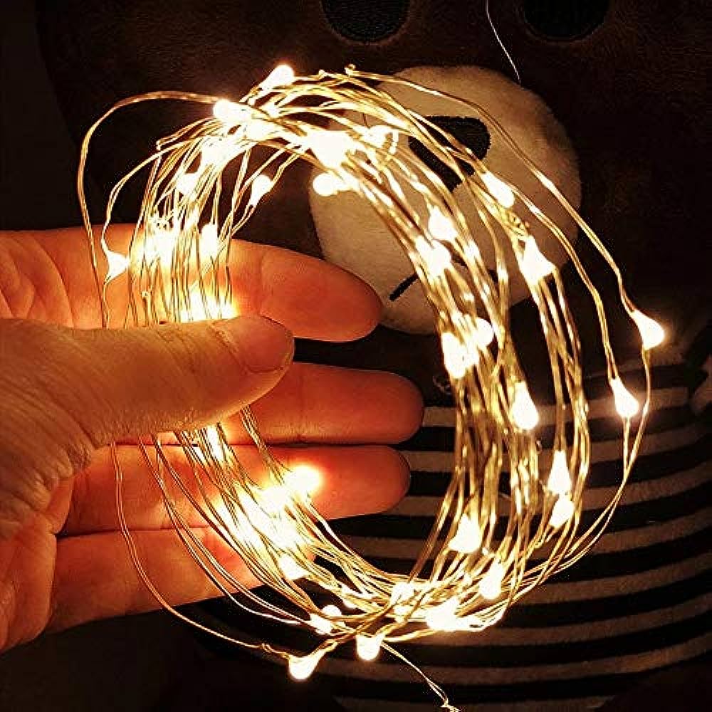 Battery Operated Decorative Party String Fairy Lights For Decoration 50 Pcs Bulb 5 Meter / 15 - 18 Feet ( Battery Not Included ). 