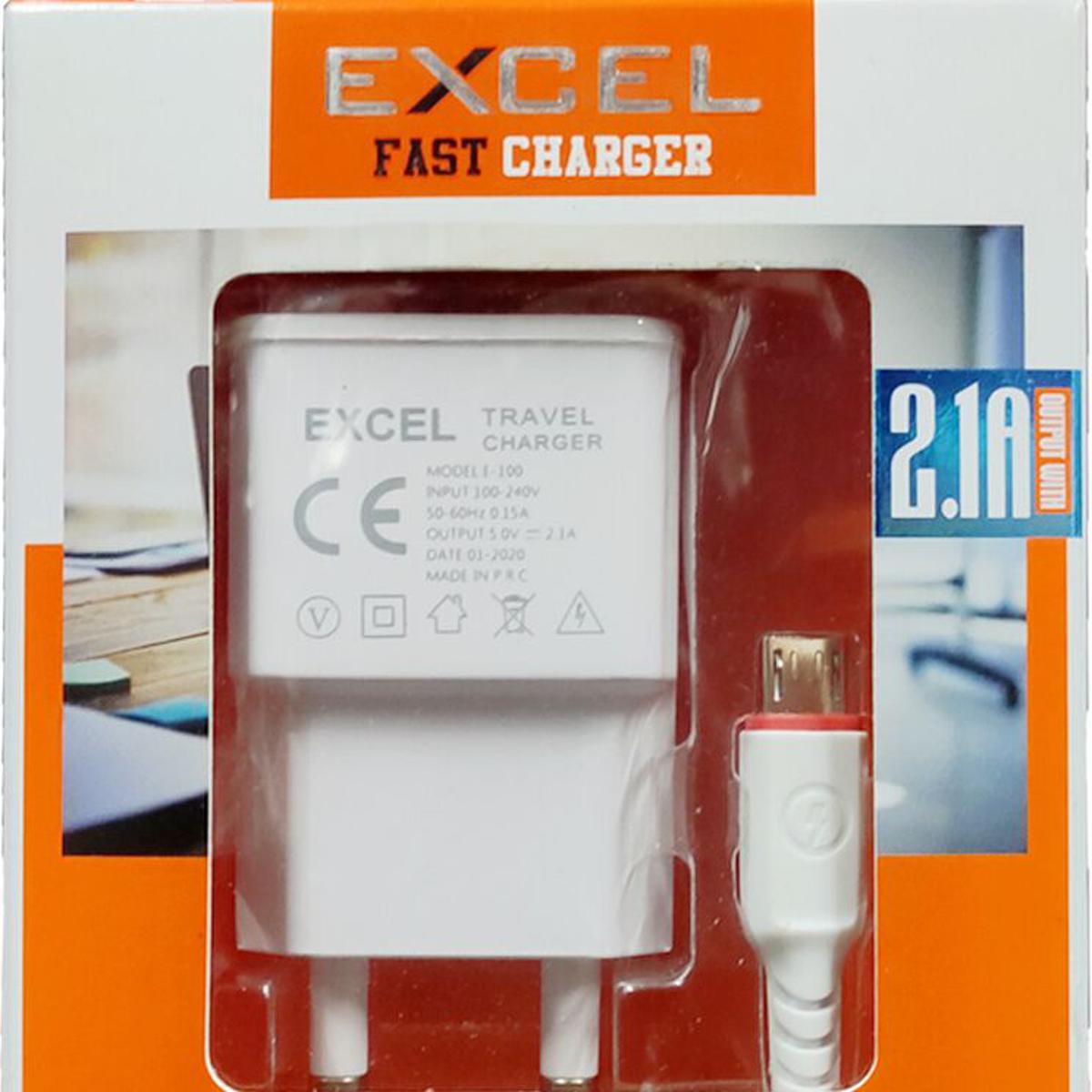 Excel Fast Charger 2.1A Smart Phone Charger