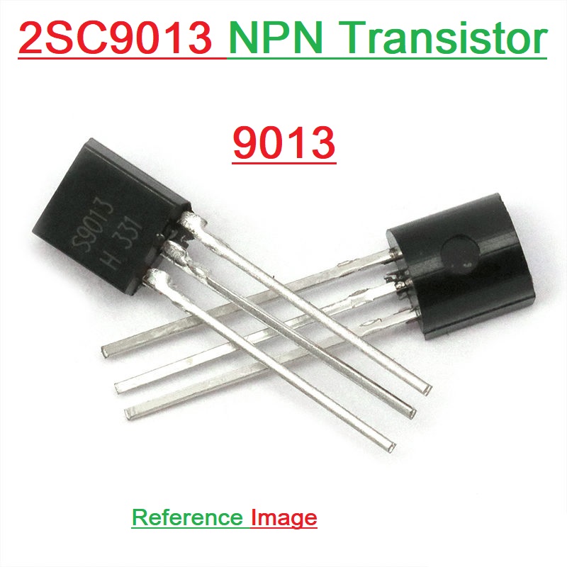 10Pcs- 9013 2SC9013 2SC-9013 C9013 NPN 20V 500mA Transistor TO-92 Package Transistor NPN Small Signal Transistor 3 Pin Leads For Audio Amplifiers. 