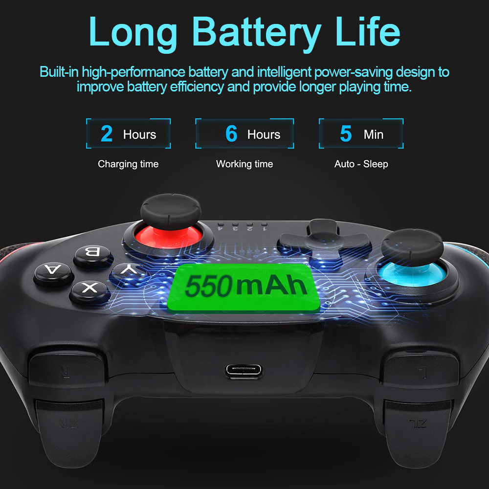 BROODIO Compatible Nintendo Switch Controller Wireless Bluetooth Gamepads For Nintendo Switch Pro OLED Console Control Joystick. 