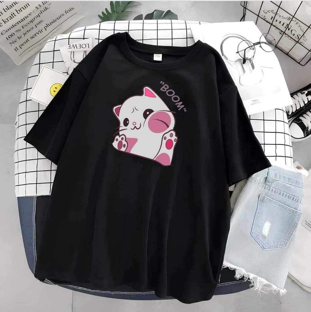 Drop shoulder & over sized tshirt for women. 