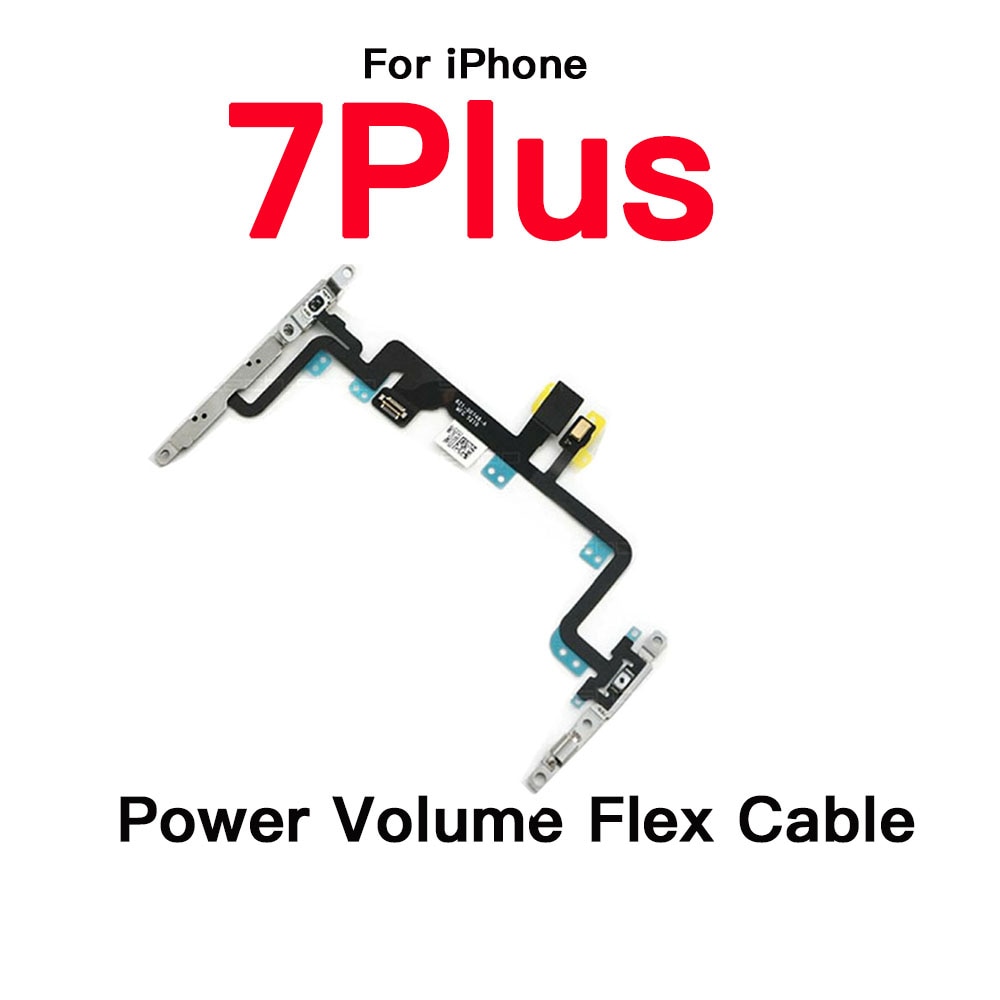 Power Flex With LED Flash Light Replacement For iPhone 7 8 Plus X XR XS 11 Pro Max Mute Volume Switch Flex Cable. 