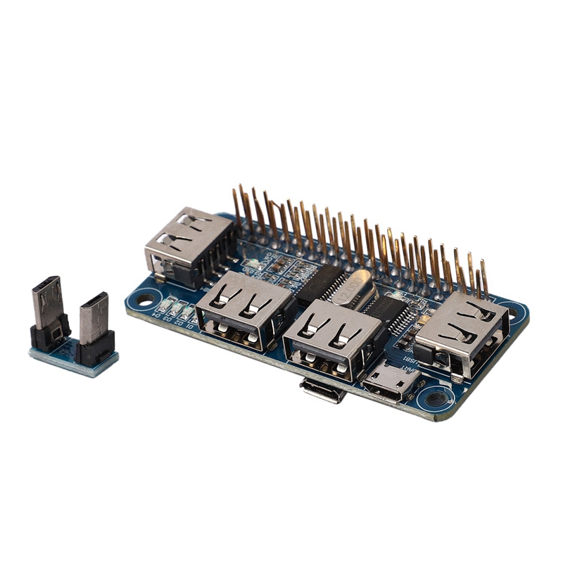 4 Ports USB HUB HAT For Raspberry Pi 3 / 2 / Zero W Extension Board. 