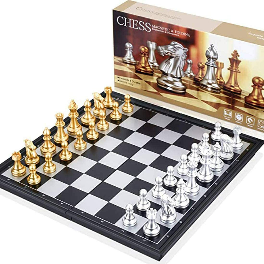 Magnet Chess Gold & Silver Guti 12.5 Inch. 