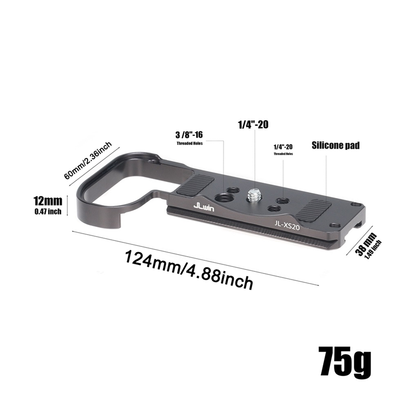 JLwin for Fujifilm XS20 Tripod Vertical Shooting Plate Camera Mount Base Base Plate L Plate. 
