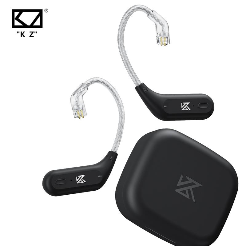 KZ AZ09 HD Bluetooth Module Wireless Upgrade Cable Bluetooth 5.2 HIFI Wireless Ear Hook C B PIN Connector With Charging Case