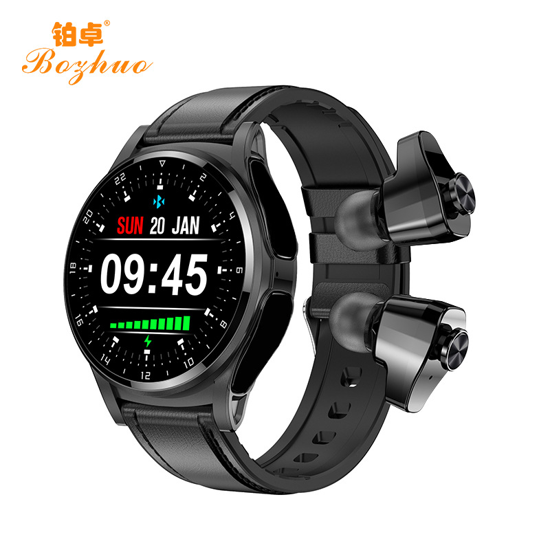 GT69 Smart Watch Earphones 2-in-1 HD Call Heart Rate Monitoring Huaqiangbei Upgraded GT66