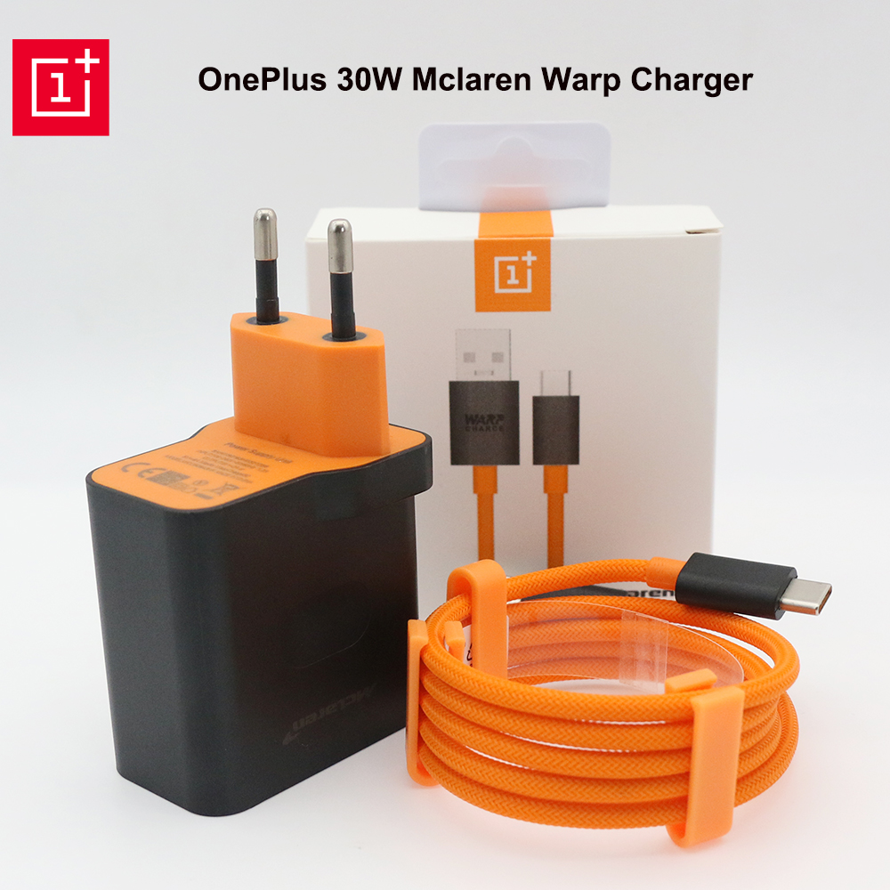 For OnePlus 8 8 Pro OnePlus 7 Pro 7T Pro OnePlus Nord CE 5G Nord N10 5G USB Warp Charger Mclaren Dash Fast Wall Charge Adapter 100cm Type-C Cable For OnePlus 1+ 3T/5/5T/6/6T/ 8 Pro 8T OnePlus 7T Pro 7 Pro. 
