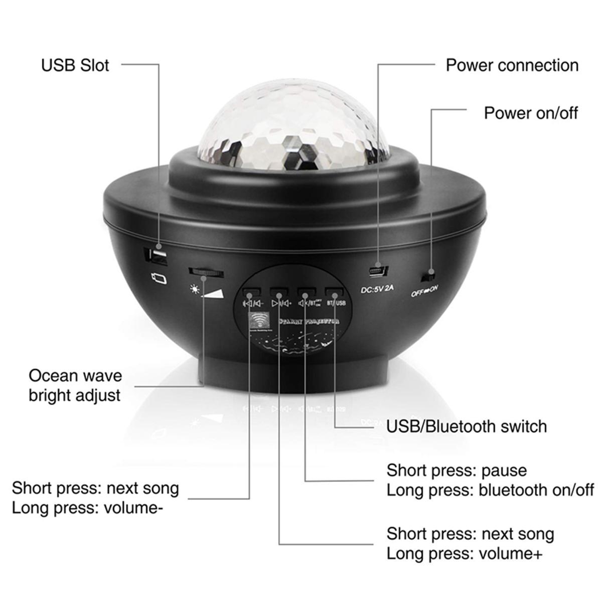 Galaxy Projector Star Starry Sky LED Night Light Projector Moon Lamp USB Bedroom Lamp Universal Mini LED Lights Projector Light Interior Ambient AtmosphereLamp Decoration Colorful Change Atmosphere lamp. 