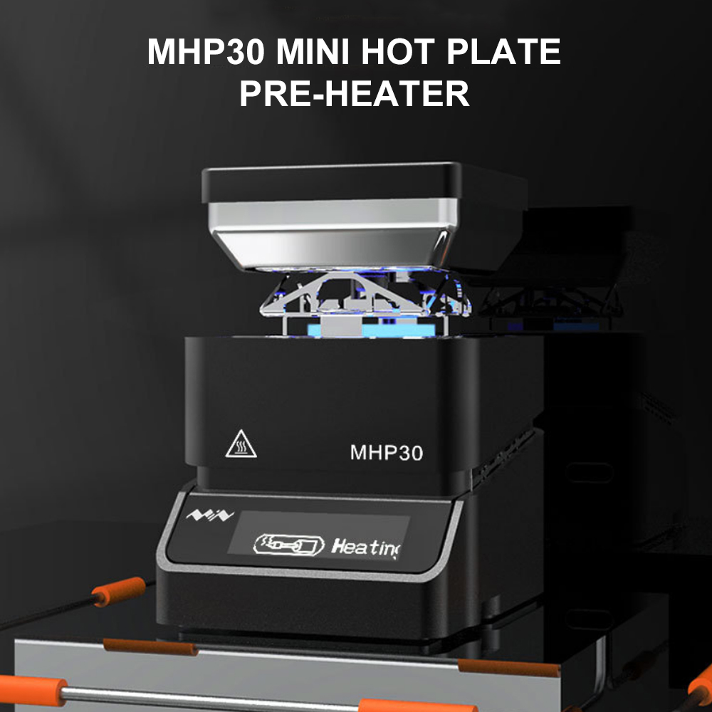 KOGEEK MHP30-PD Mini Hot Plate Pre-heater Constant Temperature Heating Station Soldering Station OLED Digital Display for Components Welding Soldering Phone Maintenance Disassembly. 