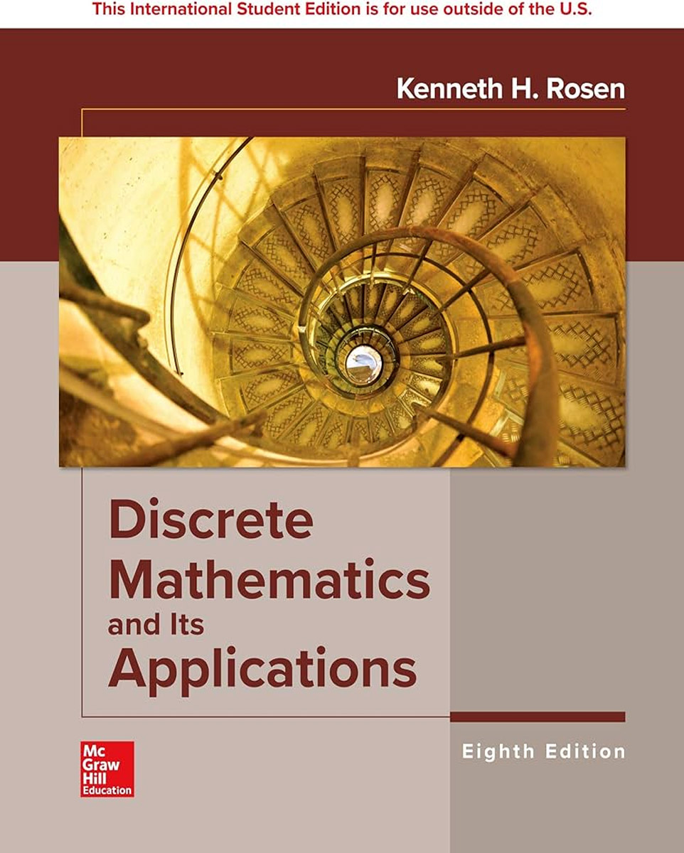 Discrete Mathematics and its Applications by- Kenneth H Rosen (8th Edition)