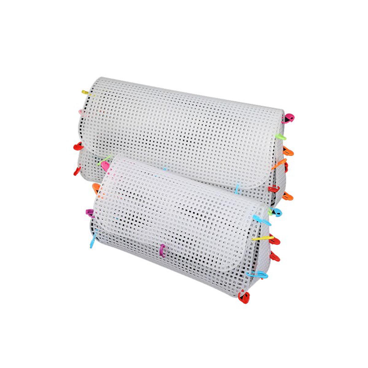 Creative DIY Purse Plastic Frame Bag Making Transprant Grid Shaping Sheet Cross Stitch Woven Mesh Plastic Canvas Sheet S/M/L