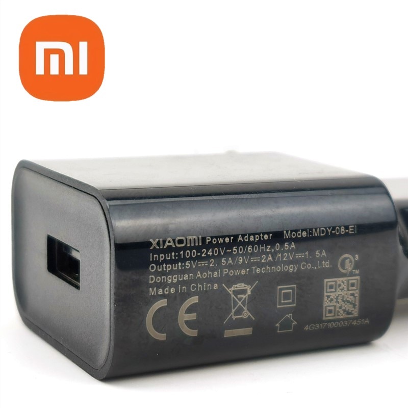 Redmi Note 8 Pro Charger XiaoMi Original 18W QC 3.0 Charging Wall Adapter For Mi 8 6 9 SE RedMi 10C 9T 9 Poco M3 C40 Usb Type C. 