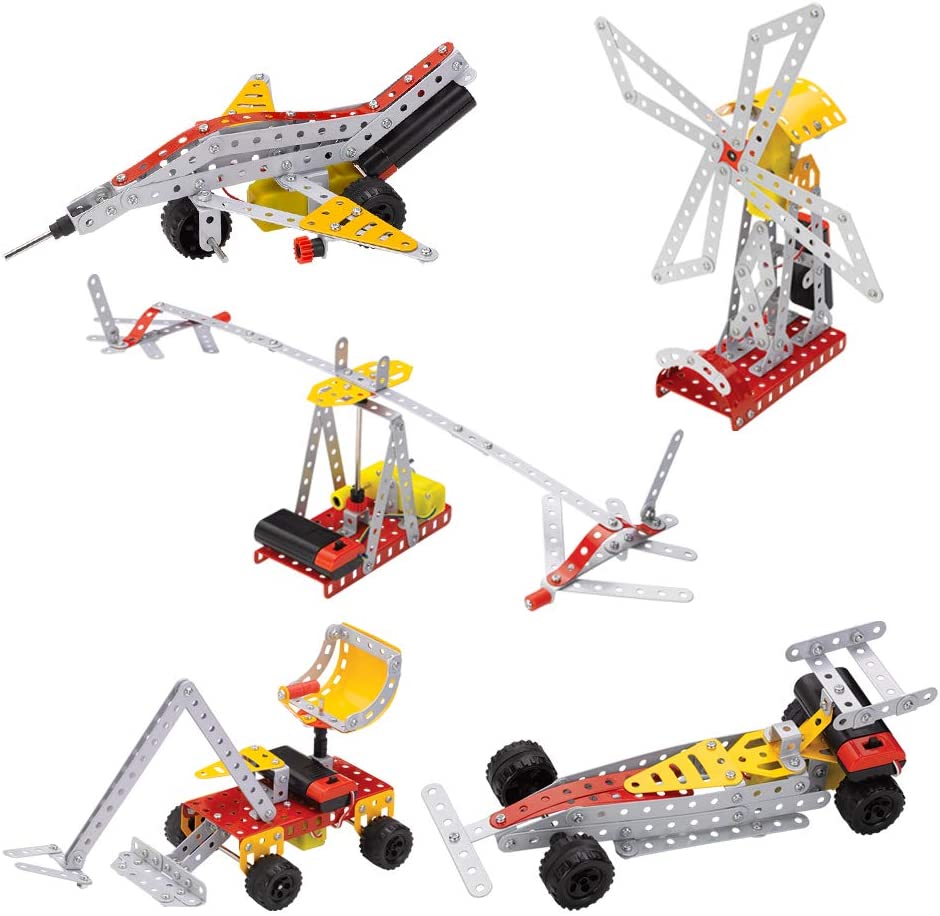 mechanix robotix - 3 can make working model from it for 8 years above of kids -made in india- Multi color 101007. 