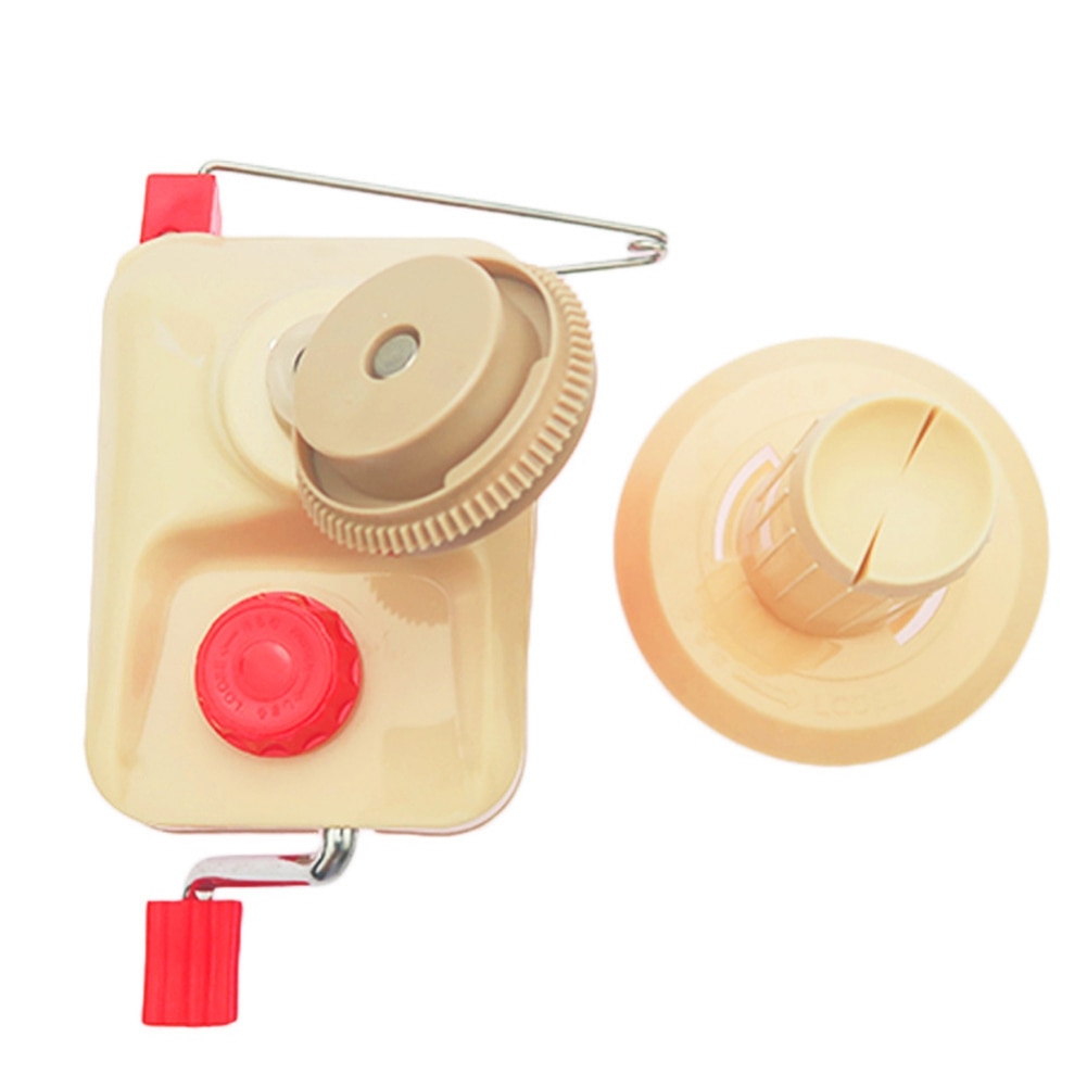 Small  Hand Operated Cable Needle Wool Winding Machine In Box Swift Yarn Fiber String Ball Wool Winder Holder For Household. 