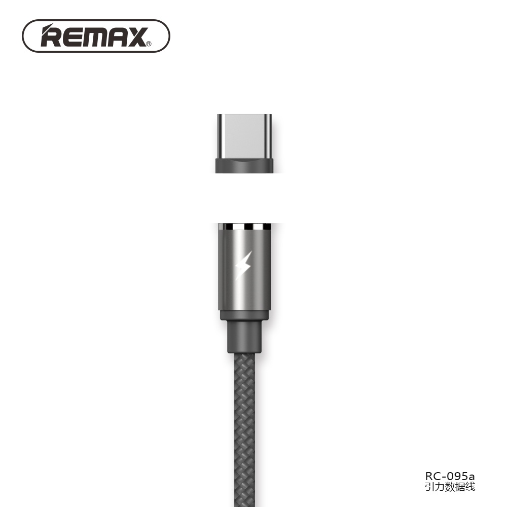 RC-095a Gravity Series Magnetic Cable For USB Type-C - **Silver**. 