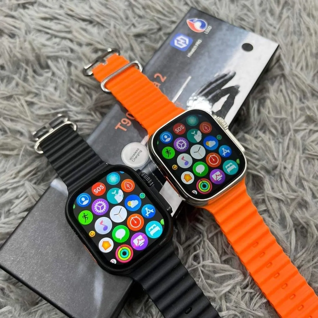 T900 Ultra 2 Full Touch Screen Smart Watch - Bluetooth Calls & Smart Features Heart Rate Monitor Large Display Upgraded VERSION