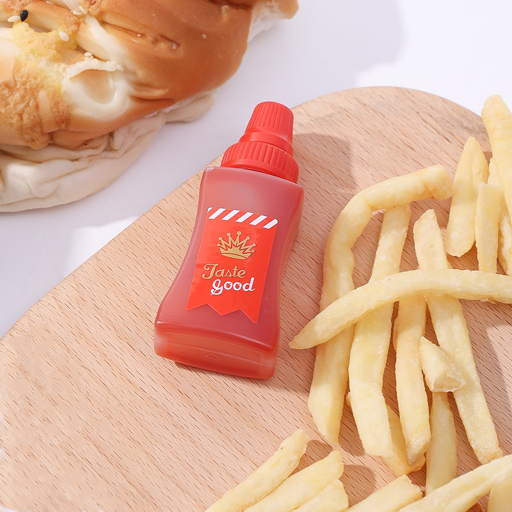 (New)2Pc/and Portable Mini cute queeze oy auce Ketchup Bottup Box Container Cartoon Platic Lunch Box alad Boots Acceorie. 