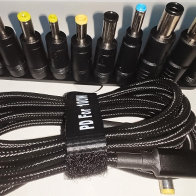 100W TYPE-C to Round Port Laptop Adapter Connector Plug DC Power Adapter Laptop PD Fast Charge Charging Adapter. 